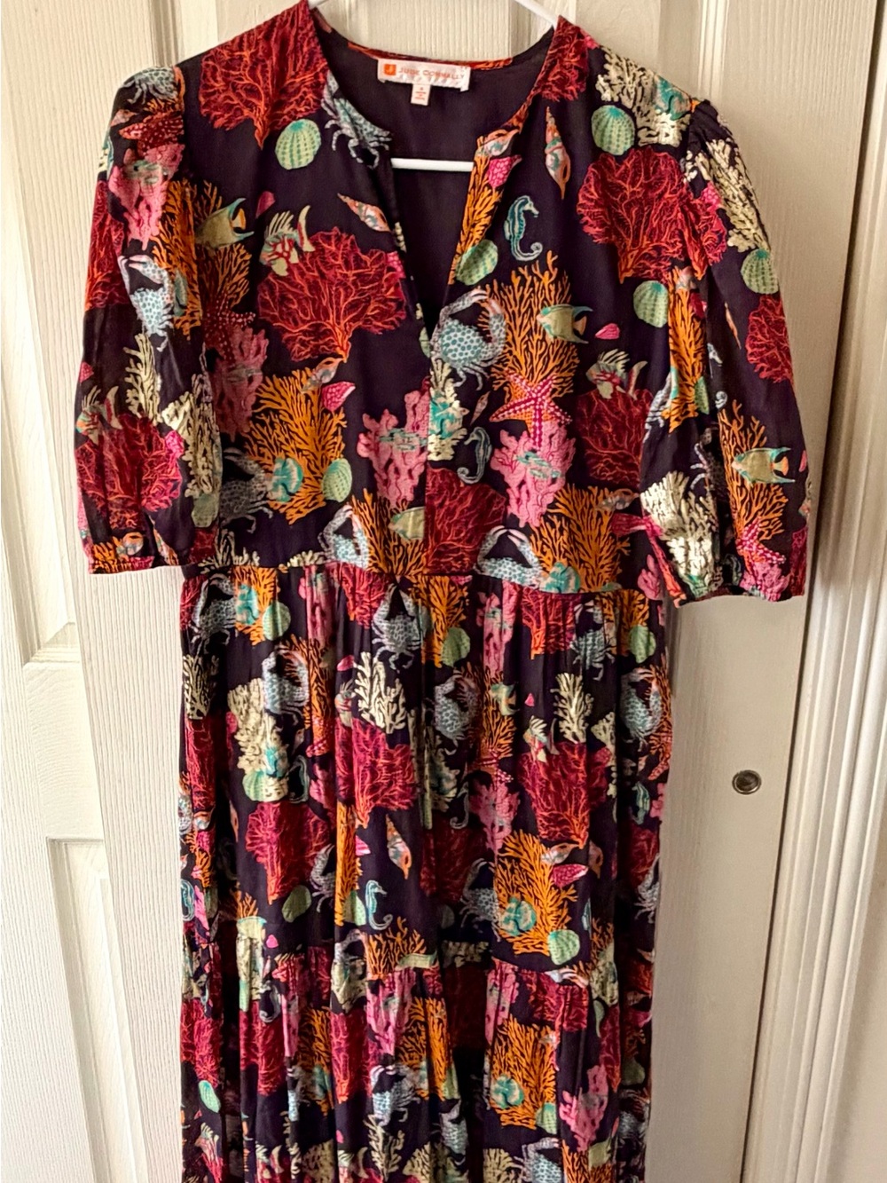 Jude Connally Jordana Maxi Dress with Coral Reef Print